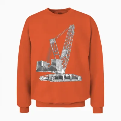 Crawler Crane 750t Unisex Sweatshirt - Orange
