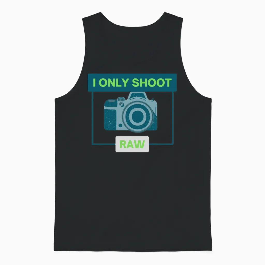 Cameraman Unisex Tank Top in Black