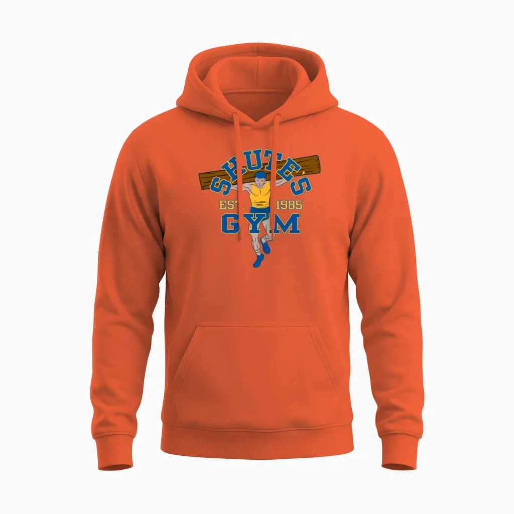 Shute's Gym - & Lifting Unisex Hoodie in Orange