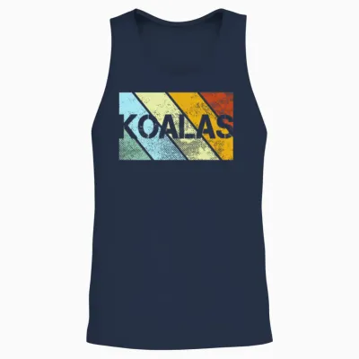 Koalas Retro Unisex Tank Top - Navy