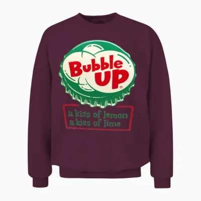 Retro Bubble Up Soda Unisex Sweatshirt - Maroon