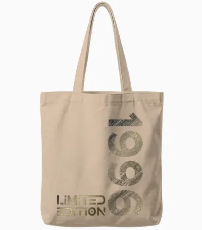 Limited Edition Vintage 1996 Man Woman 30th Birthday Tote Bags - Natural