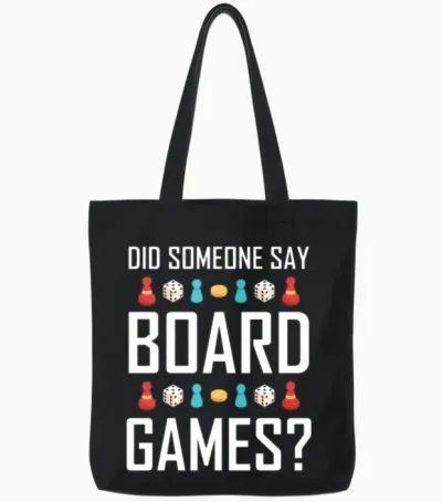 Board Game Board Game Player Board Game Gift Board Tote Bags - Black