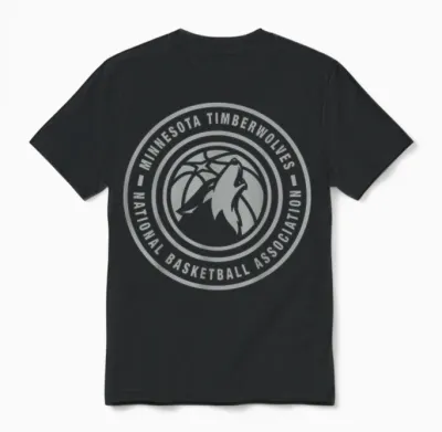 Nba - Logo Du Minnesota Timberwolves Unisex T-Shirt - Black