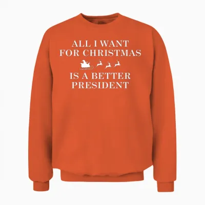 Christmas President Unisex Sweatshirt - Orange