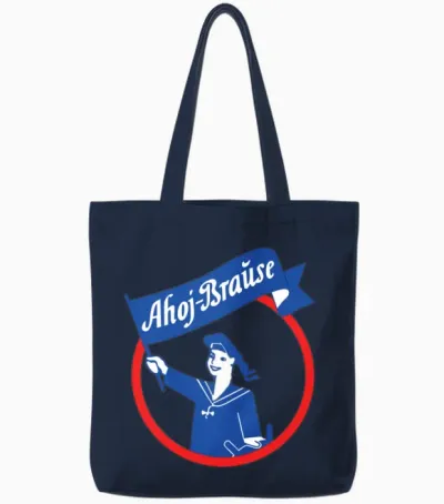 Ahoj Brause Tote Bags - Navy