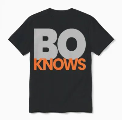 Bo Knows Unisex T-Shirt - Black