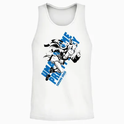 Umamusume: Pretty Derby Tamamo Cross Unisex Tank Top - White