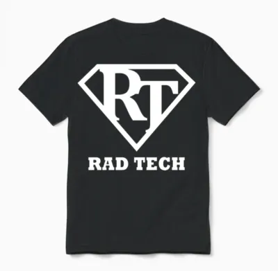 Radiology Tech Super Hero Rad Tech Unisex T-Shirt - Black