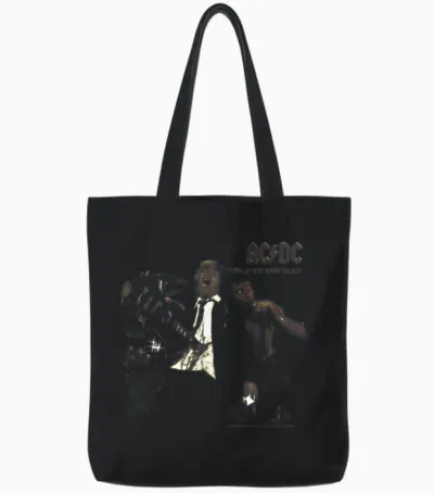 Ac/dc - if You Want Blood You've Got It Tote Bags - Black