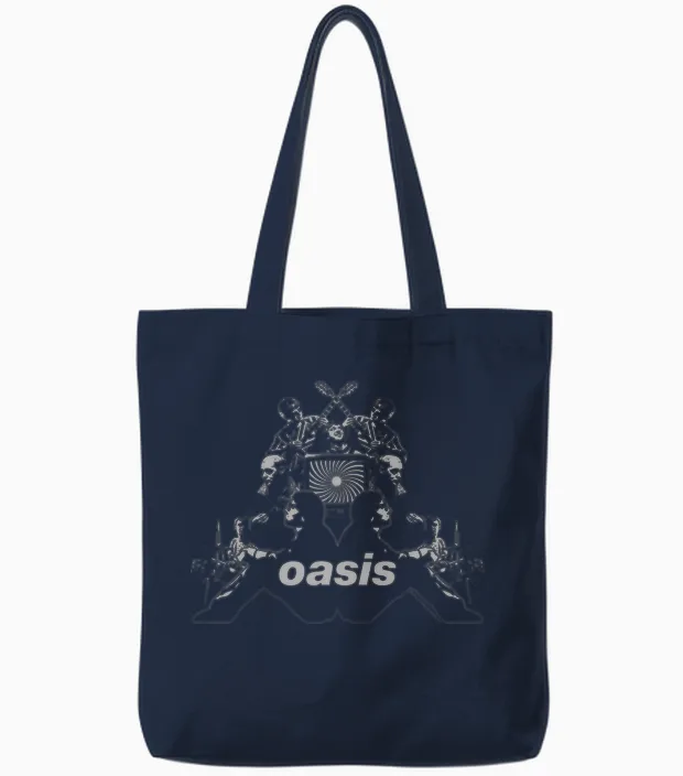 Oasis Band Symmetrical Exclusive Manche Longue Tote Bags in Navy