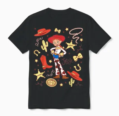 Disney and Pixar's Toy Story Jessie Cowgirl Western Spirit Unisex T-Shirt - Black
