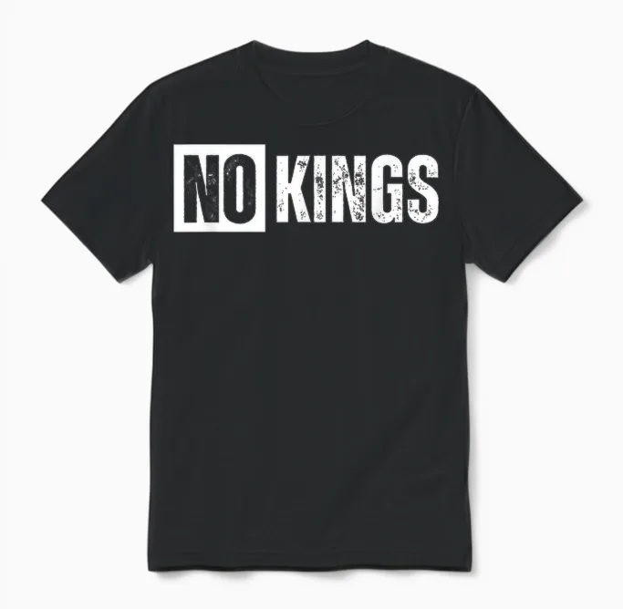 No Kings Unisex T-Shirt in Black