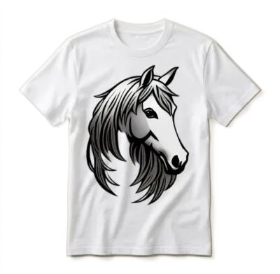 Horse Head Unisex T-Shirt - White