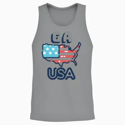 Ga, Usa, Georgia Unisex Tank Top - Sport Grey