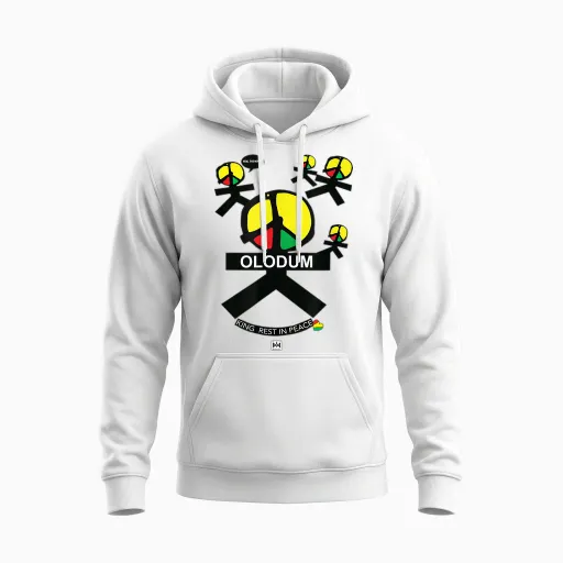 Olodum T-Shirt, White, S Unisex Hoodie - White
