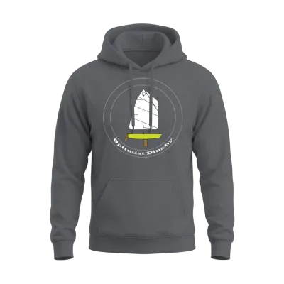 Optimist Sailing Dinghy Unisex Hoodie - Charcoal