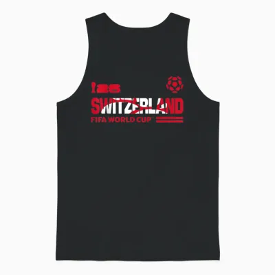 Fifa World Cup26 Qualifier Switzerland Unisex Tank Top - Black