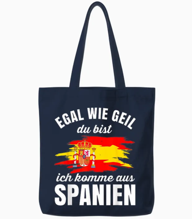 Spanien Tshirt Damen Madrid Spain Espanol Herren Barcelona Tote Bags in Navy