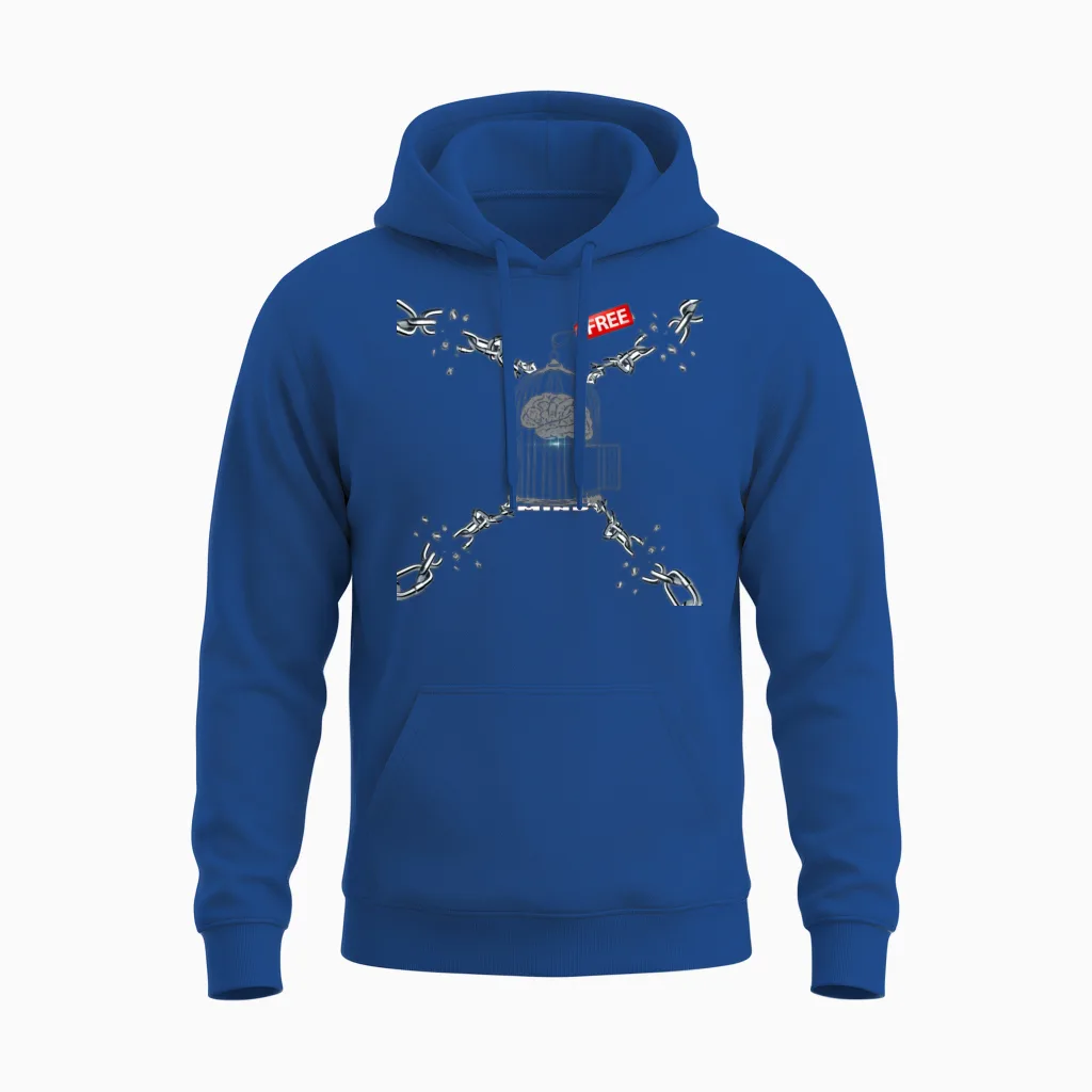 Brain Unisex Hoodie in Royal