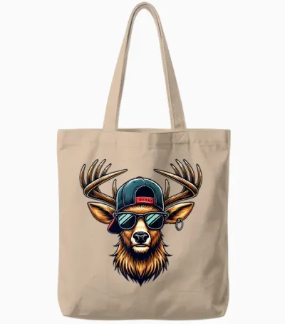 Kinder Trachtenshirt Herren Trachten T-Shirt Hirsch Jungen Tote Bags - Natural