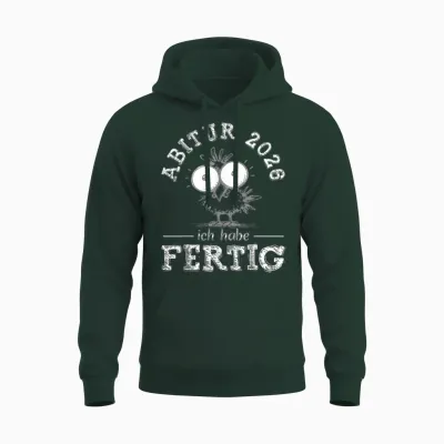 Abitur 2026 | Abi 26 | Schulabschluss Abiturienten Jungen Unisex Hoodie - Forest