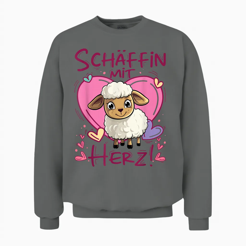 Schäfin Mit Herz | Chefin Mit Herz - Schäffin Unisex Sweatshirt in Graphite Heather