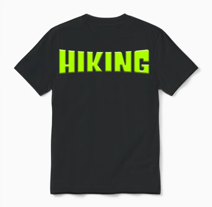 Hiking - & Outdoors Unisex T-Shirt in Black