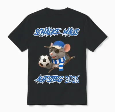 Schalke Maus Unisex T-Shirt - Black