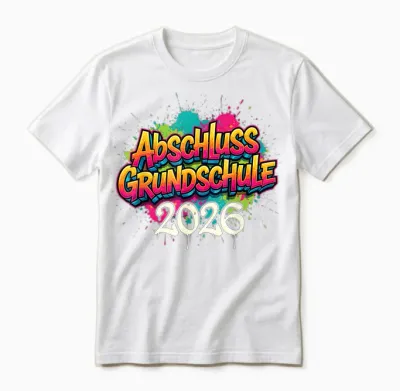 Abschluss Grundschule 2026 Schulkind Junge Unisex T-Shirt - White
