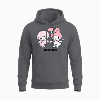 My Melody Besties Unisex Hoodie - Charcoal