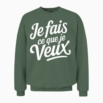 I Do What I Want Unisex Sweatshirt - Military Green