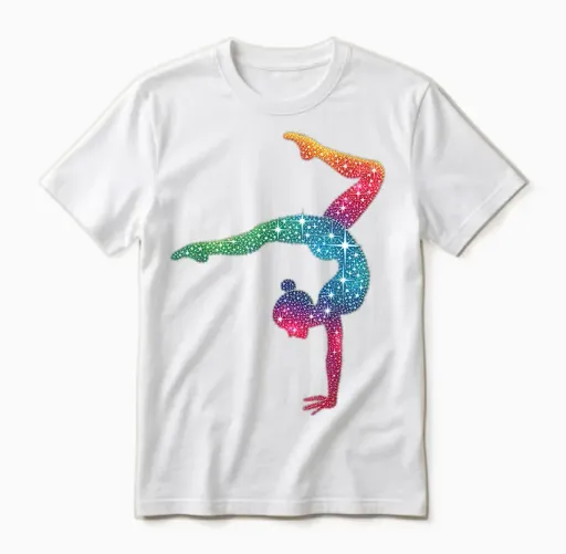 Gymnastics Unisex T-Shirt in White