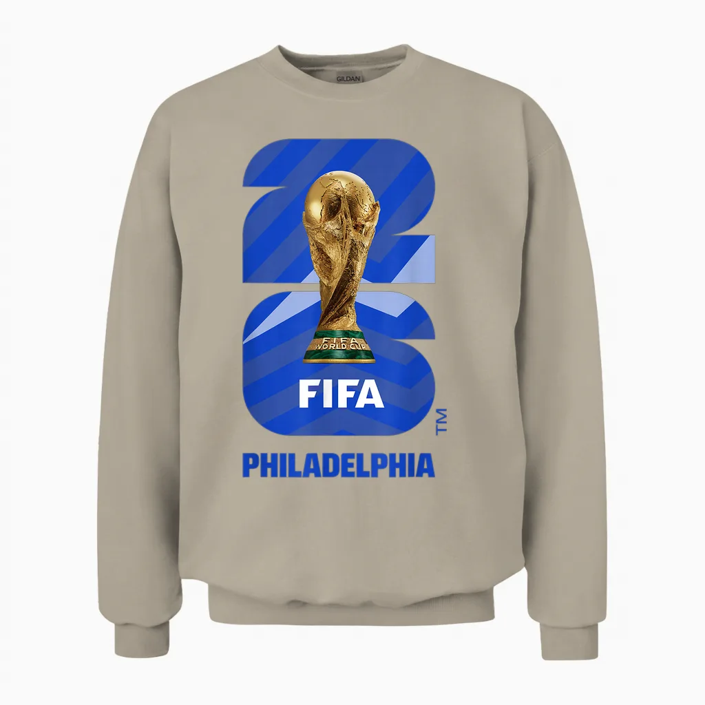 Fifa World Cup26 Philadelphia Trophy Color Unisex Sweatshirt in Sand