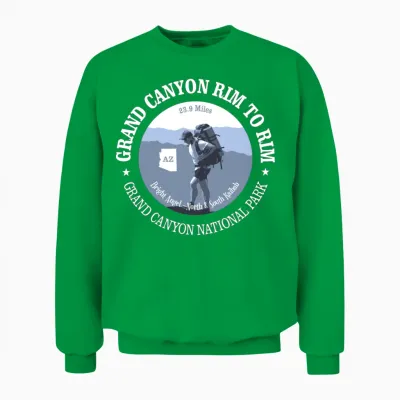 Rim to Rim Trail Unisex Sweatshirt - Irish Green
