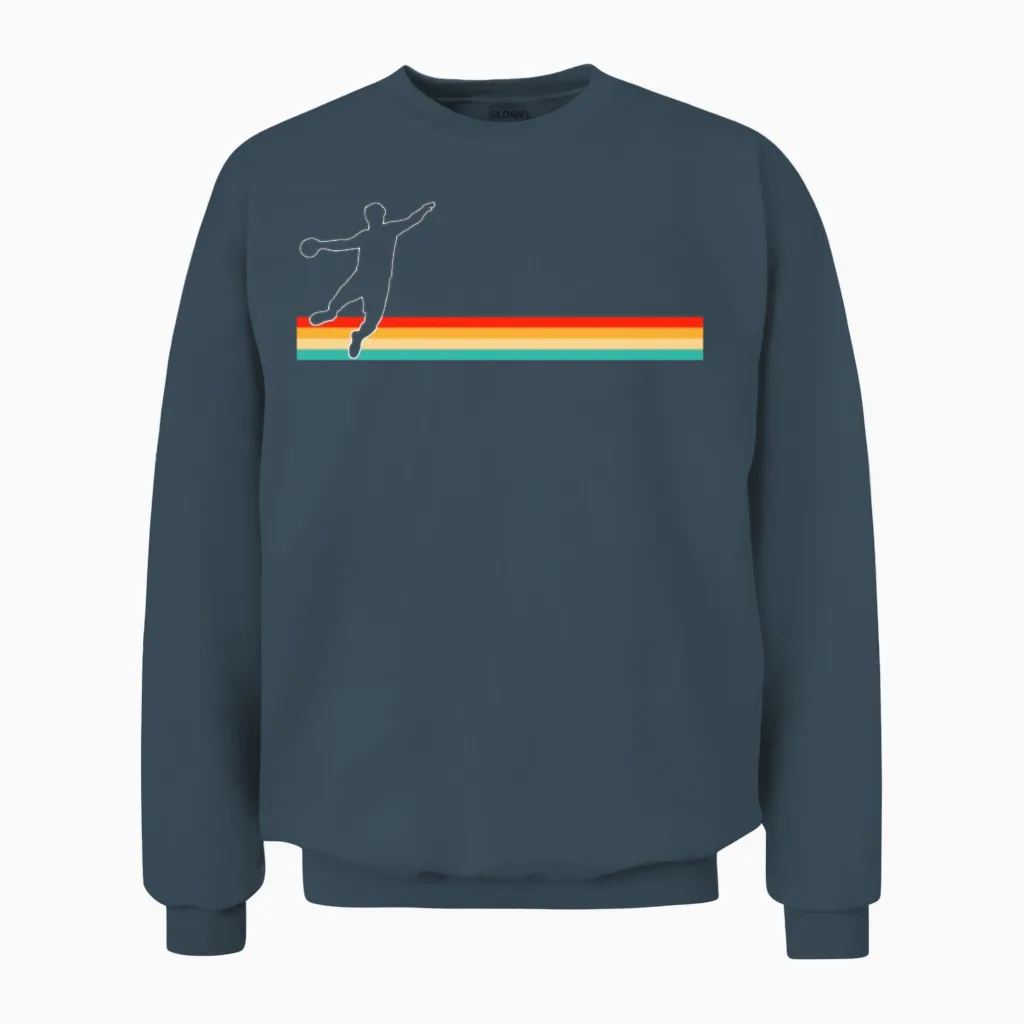 Handball Retro Unisex Sweatshirt in Dark Heather