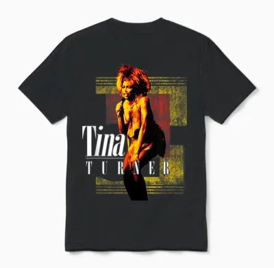Tina Turner Rote Und Gelbe Blöcke Unisex T-Shirt - Black