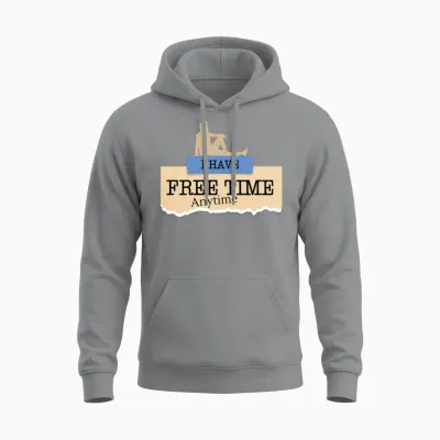 Freetime Unisex Hoodie - Sport Grey