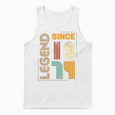 1974 Vintage 50th Birthday Unisex Tank Top - White