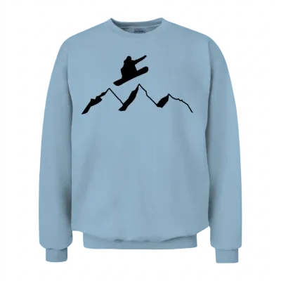 Snowboarding! Unisex Sweatshirt - Light Blue