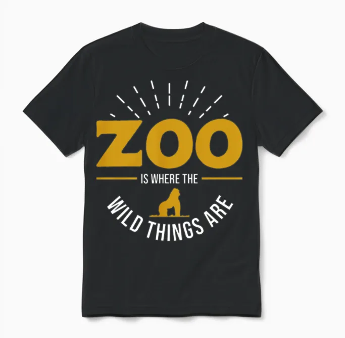 Zoo Keeper Unisex T-Shirt in Black