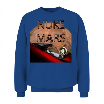 Starkerman - Don't Panic! Rescue Kerbal Near Mars Unisex Sweatshirt - Royal