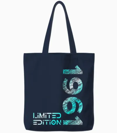 65. Geburtstag Limited Edition Jahrgang 1961 Mann Frau Tote Bags - Navy