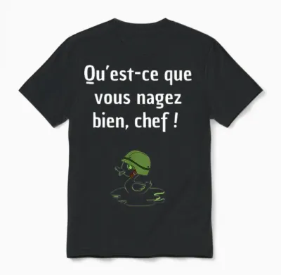 Qu'est-Ce Que Vous Nagez Bien, Chef! T-Shirt Haut De Gamme Unisex T-Shirt - Black