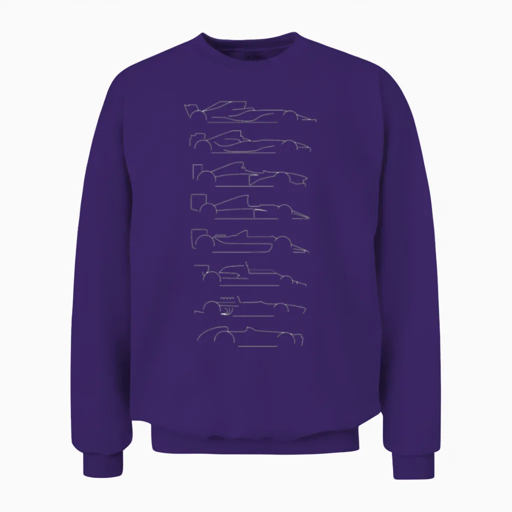 F1 Decades Unisex Sweatshirt in Purple