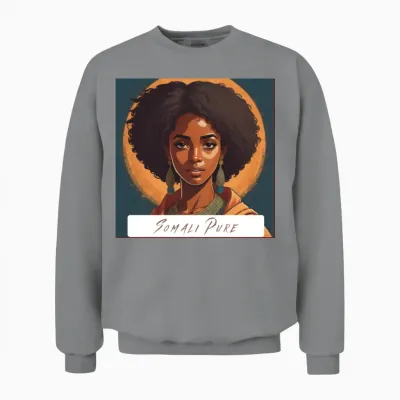 Somali Pure T Shirt - Somali Hoodies Unisex Sweatshirt - Sport Grey