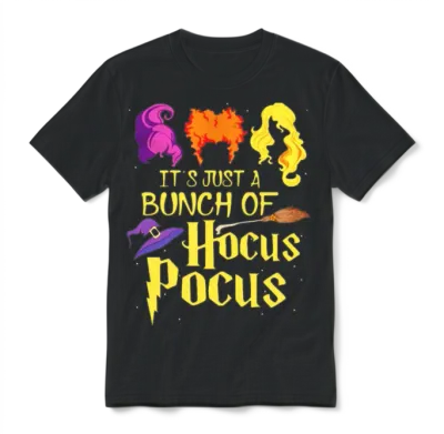 It S Just a Bunch of Hocus Pocus Unisex T-Shirt - Black