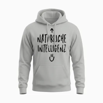 Künstliche Intelligenz Ki Ai Natürliche Intelligenz Witziges Unisex Hoodie - Ash