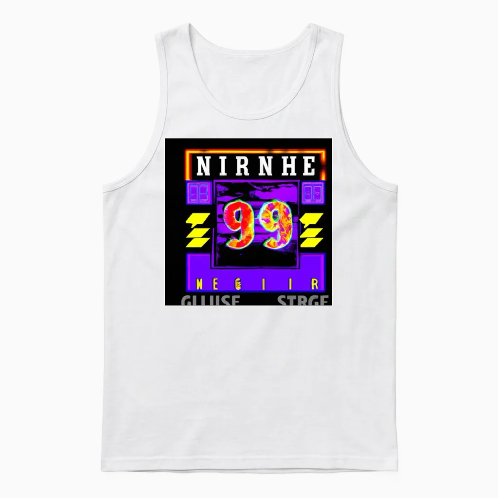 Retro Redux Unisex Tank Top in White