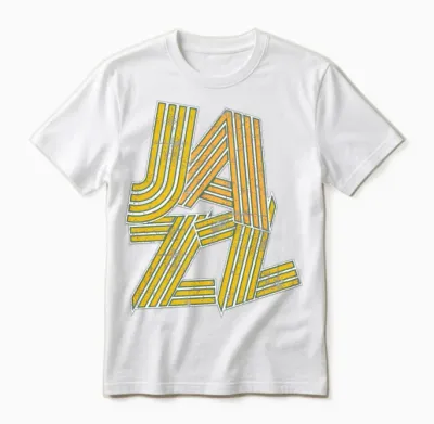 Jazz Retro Unisex T-Shirt - White